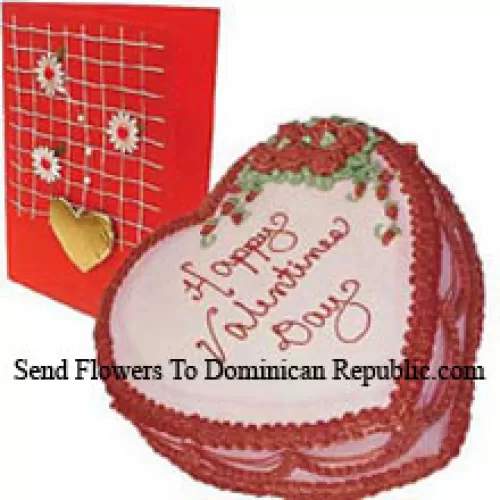 1 kg (2,2 livres) de gâteau en forme de cœur aux fraises